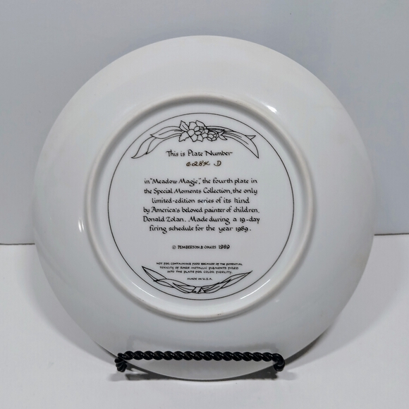"Meadow Magic"Collectors' Plate # 6284 D by Donald Zolan, Pemberton & Oakes 1989 - Picture 2 of 4